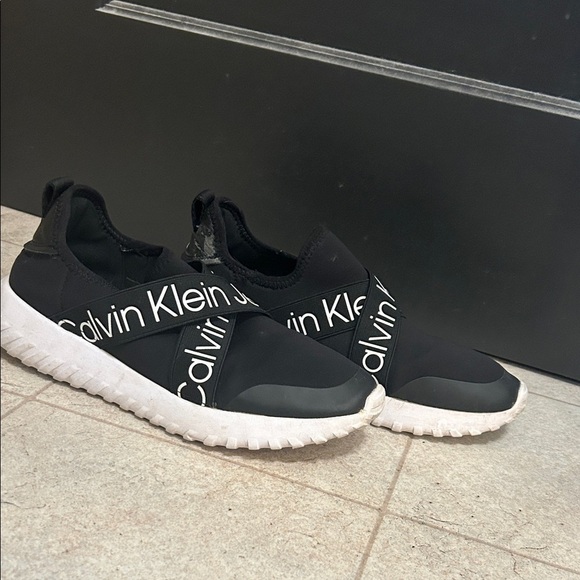 Calvin Klein Shoes - Calvin Klein Black and White Slip-On Shoes